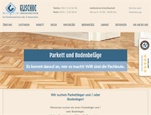 Tablet Screenshot of glischke-parkett.de